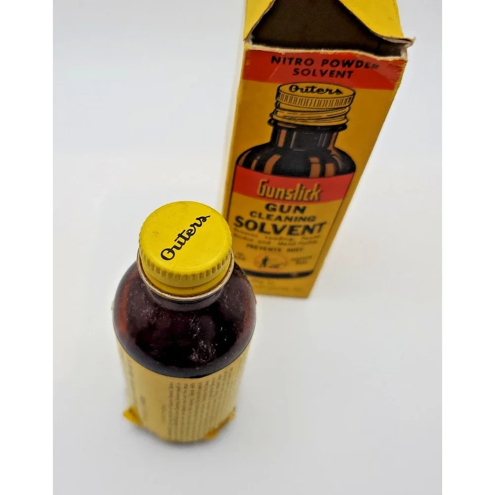 VTG Outers Gunslick Gun Cleaning Solvent Bottle w/ Box no. 444